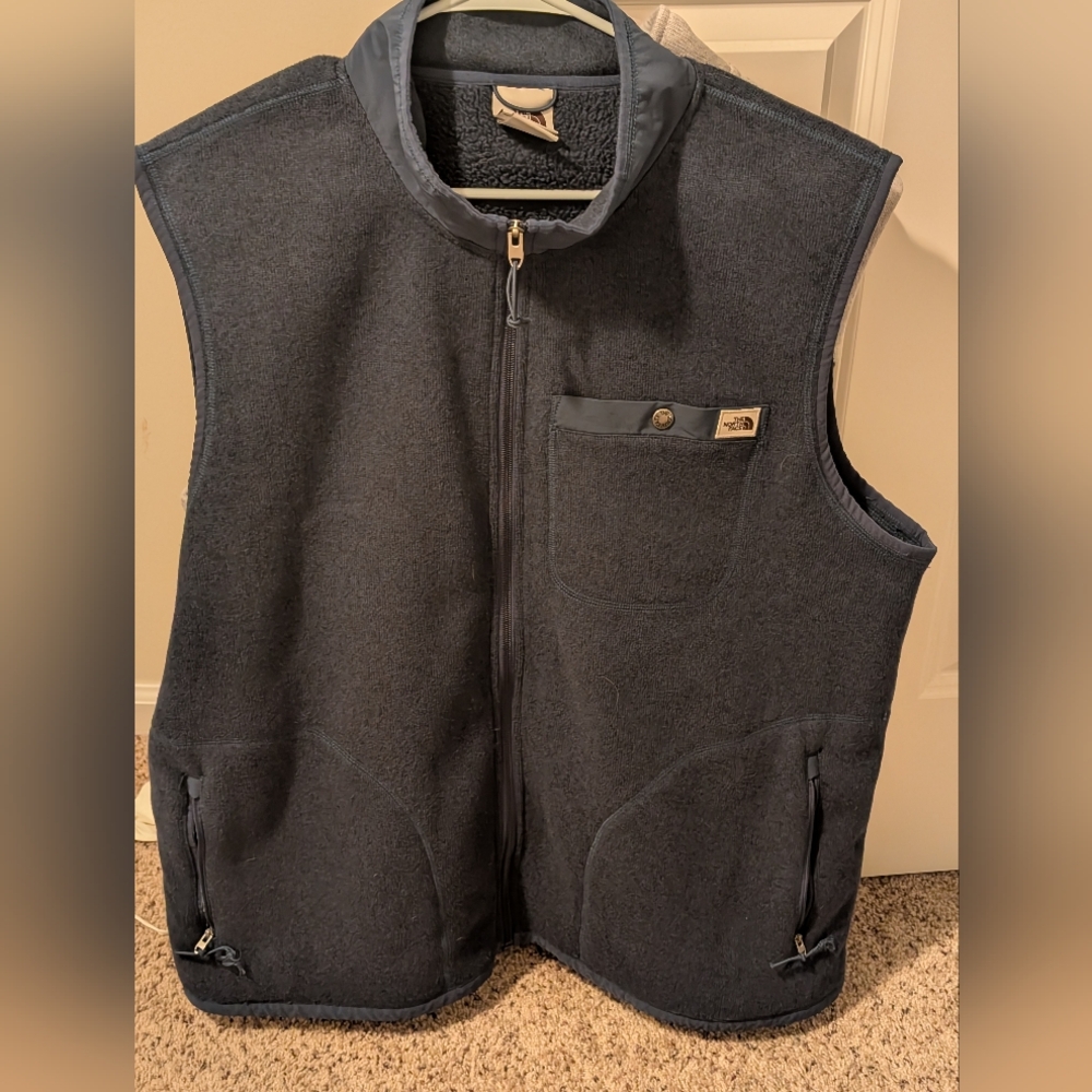 The North Face Dark Blue Fleece Vest